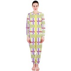 Webbing Plaid Color Onepiece Jumpsuit (ladies) 