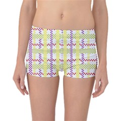 Webbing Plaid Color Boyleg Bikini Bottoms by Alisyart