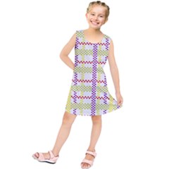 Webbing Plaid Color Kids  Tunic Dress by Alisyart