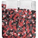 Spot Camuflase Red Black Duvet Cover Double Side (King Size) View1