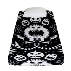 Wrapping Paper Nightmare Monster Sinister Helloween Ghost Fitted Sheet (single Size) by Alisyart