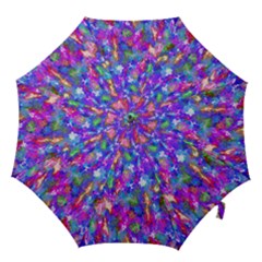 Abstract Trippy Bright Sky Space Hook Handle Umbrellas (large) by Simbadda