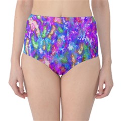 Abstract Trippy Bright Sky Space High-waist Bikini Bottoms by Simbadda