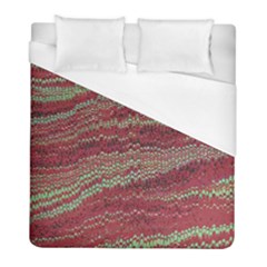 Scaly Pattern Colour Green Pink Duvet Cover (full/ Double Size)