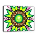 Design Elements Star Flower Floral Circle Canvas 14  x 11  View1