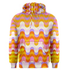 Dna Early Childhood Wave Chevron Rainbow Color Men s Pullover Hoodie by Alisyart
