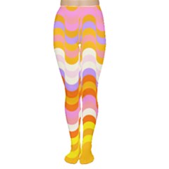 Dna Early Childhood Wave Chevron Rainbow Color Women s Tights