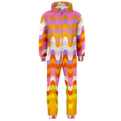 Dna Early Childhood Wave Chevron Rainbow Color Hooded Jumpsuit (men) 