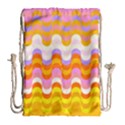 Dna Early Childhood Wave Chevron Rainbow Color Drawstring Bag (Large) View1