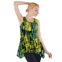 Don t Panic Digital Security Helpline Access Side Drop Tank Tunic by Alisyart