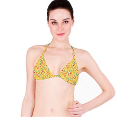 Floral Pattern Bikini Top by Valentinaart