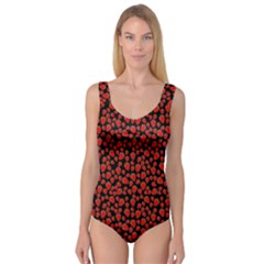 Strawberry  Pattern Princess Tank Leotard 