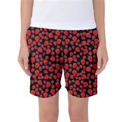 Strawberry  Pattern Women s Basketball Shorts by Valentinaart