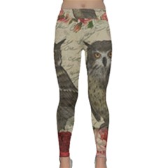 Vintage owl Classic Yoga Leggings