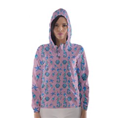 Seahorse Pattern Hooded Wind Breaker (women) by Valentinaart