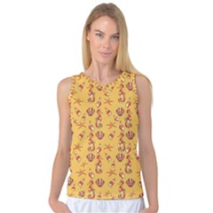 Seahorse Pattern Women s Basketball Tank Top by Valentinaart