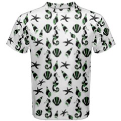 Seahorse pattern Men s Cotton Tee