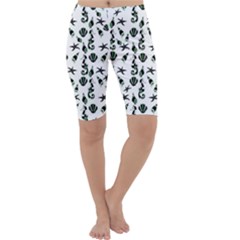 Seahorse pattern Cropped Leggings 