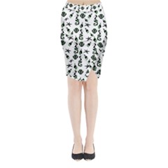 Seahorse pattern Midi Wrap Pencil Skirt