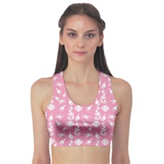 Seahorse Pattern Sports Bra by Valentinaart