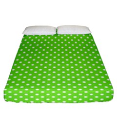 Polka Dots Fitted Sheet (california King Size) by Valentinaart