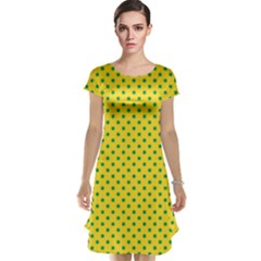 Polka dots Cap Sleeve Nightdress