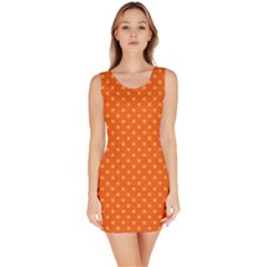 Polka Dots Sleeveless Bodycon Dress by Valentinaart