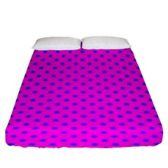 Polka Dots Fitted Sheet (king Size) by Valentinaart