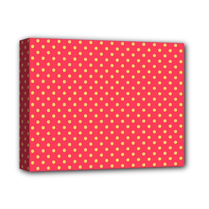 Polka dots Deluxe Canvas 14  x 11 