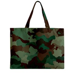 Camouflage Pattern A Completely Seamless Tile Able Background Design Zipper Mini Tote Bag by Simbadda