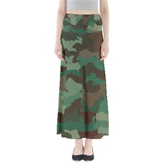 Camouflage Pattern A Completely Seamless Tile Able Background Design Maxi Skirts by Simbadda
