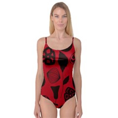 Congregation Of Floral Shades Pattern Camisole Leotard  by Simbadda