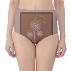 Dandelion Frame Card Template For Scrapbooking High-waist Bikini Bottoms by Simbadda