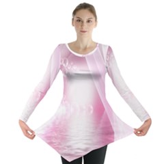 Realm Of Dreams Light Effect Abstract Background Long Sleeve Tunic  by Simbadda