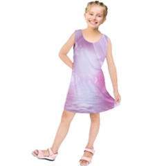 Realm Of Dreams Light Effect Abstract Background Kids  Tunic Dress by Simbadda