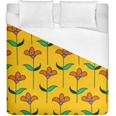 Small Flowers Pattern Floral Seamless Vector Duvet Cover (king Size) by Simbadda