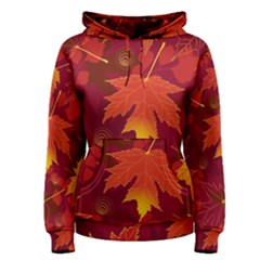 Autumn Leaves Fall Maple Women s Pullover Hoodie