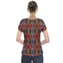 Seamless Pattern Digitally Created Tilable Abstract Short Sleeve Front Detail Top View2