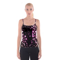 Background Structure Magenta Brown Spaghetti Strap Top by Simbadda