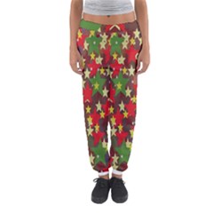 Star Abstract Multicoloured Stars Background Pattern Women s Jogger Sweatpants by Simbadda