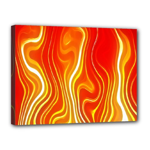 Fire Flames Abstract Background Canvas 16  X 12  by Simbadda