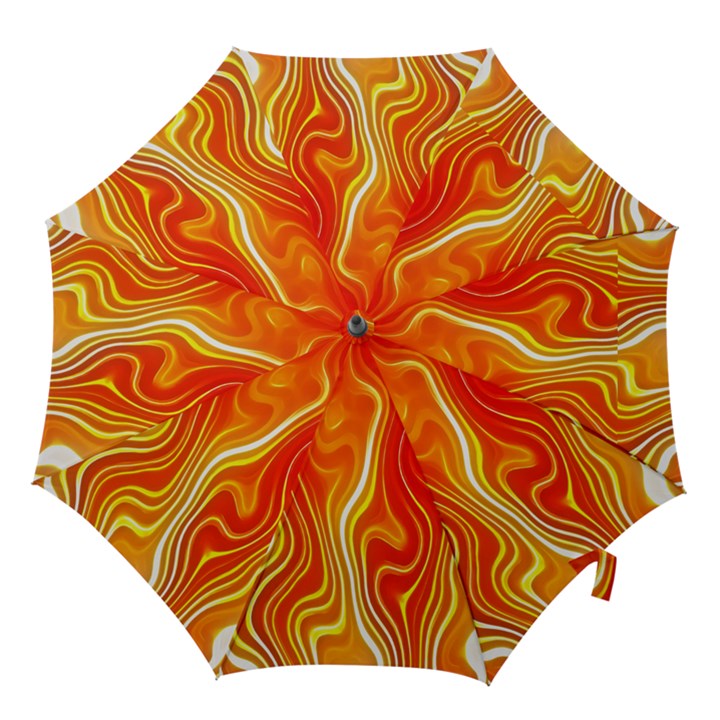 Fire Flames Abstract Background Hook Handle Umbrellas (Small)