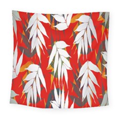 Leaves Pattern Background Pattern Square Tapestry (large) by Simbadda