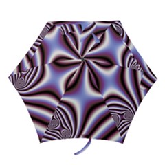 Fractal Background With Curves Created From Checkboard Mini Folding Umbrellas