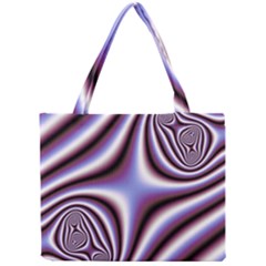 Fractal Background With Curves Created From Checkboard Mini Tote Bag