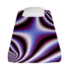 Fractal Background With Curves Created From Checkboard Fitted Sheet (Single Size)
