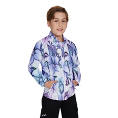 Floral Pattern Background Wind Breaker (kids) by Simbadda