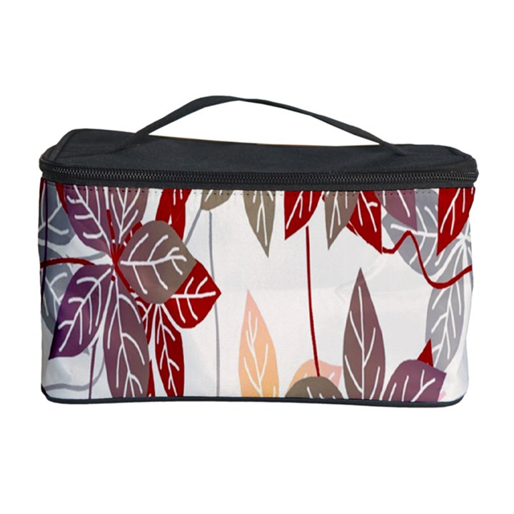 Floral Pattern Background Cosmetic Storage Case