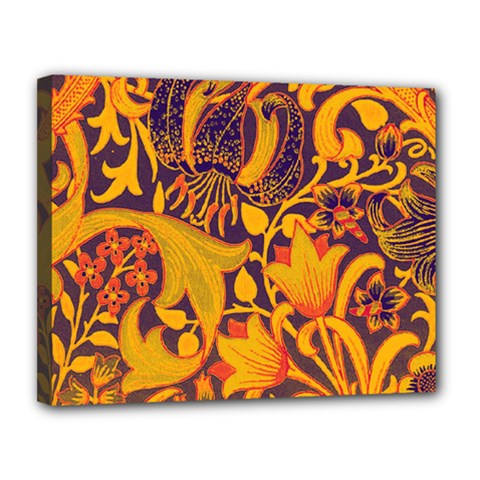 Floral pattern Canvas 14  x 11 