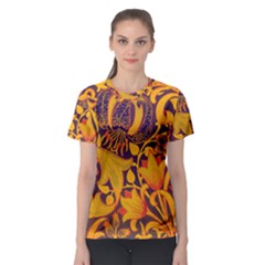 Floral pattern Women s Sport Mesh Tee